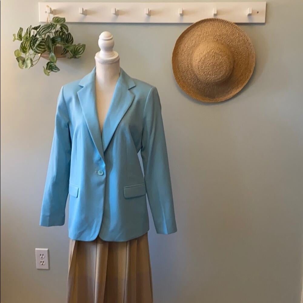 Pendleton Teal Wool Blazer 12